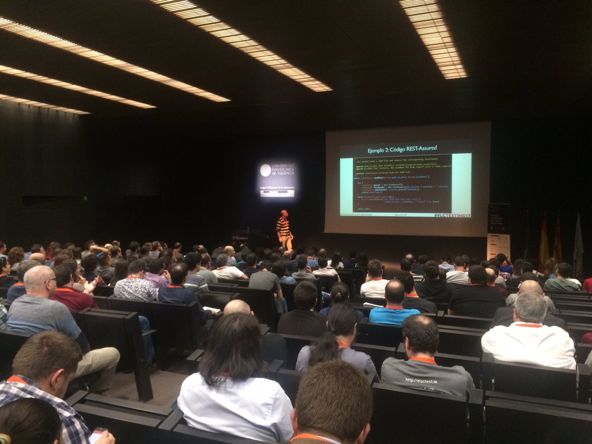 mmannise's tweet photo. @jesusheras85 a puro ejemplo de gherkin en  #vlctesting17 https://t.co/ptaS24YQeL