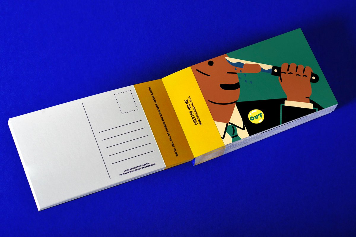 DandADNewBlood's tweet photo. ME&amp;EU features a ballsy collection of postcards from post-EU Britain. Find out who’s behind them, and what happened when they hit people's desks: https://t.co/iCwNtRtwQf #NewBloodAwards https://t.co/GMXsbkzlKU