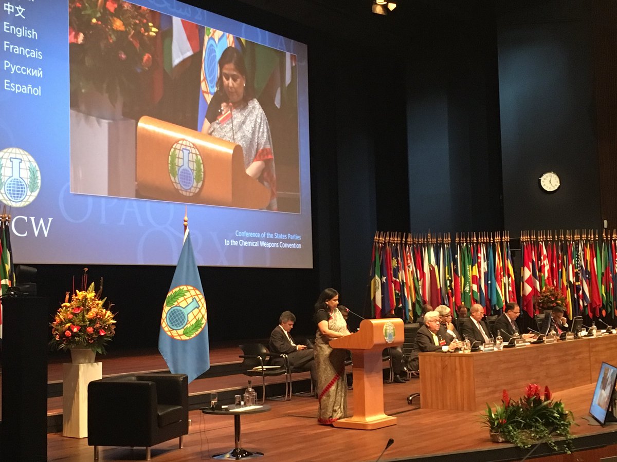 RealDeeptiC's tweet photo. Thanks Chemical Weapons Convention Coalition & civil society reps from around the world for highlighting #CWC’s essential value at #CSP22. Civil society as an important part of the ecosystem sustaining the Convention raises awareness of #chemicalweapon issues and the path ahead. https://t.co/tiTW1Nj9lz