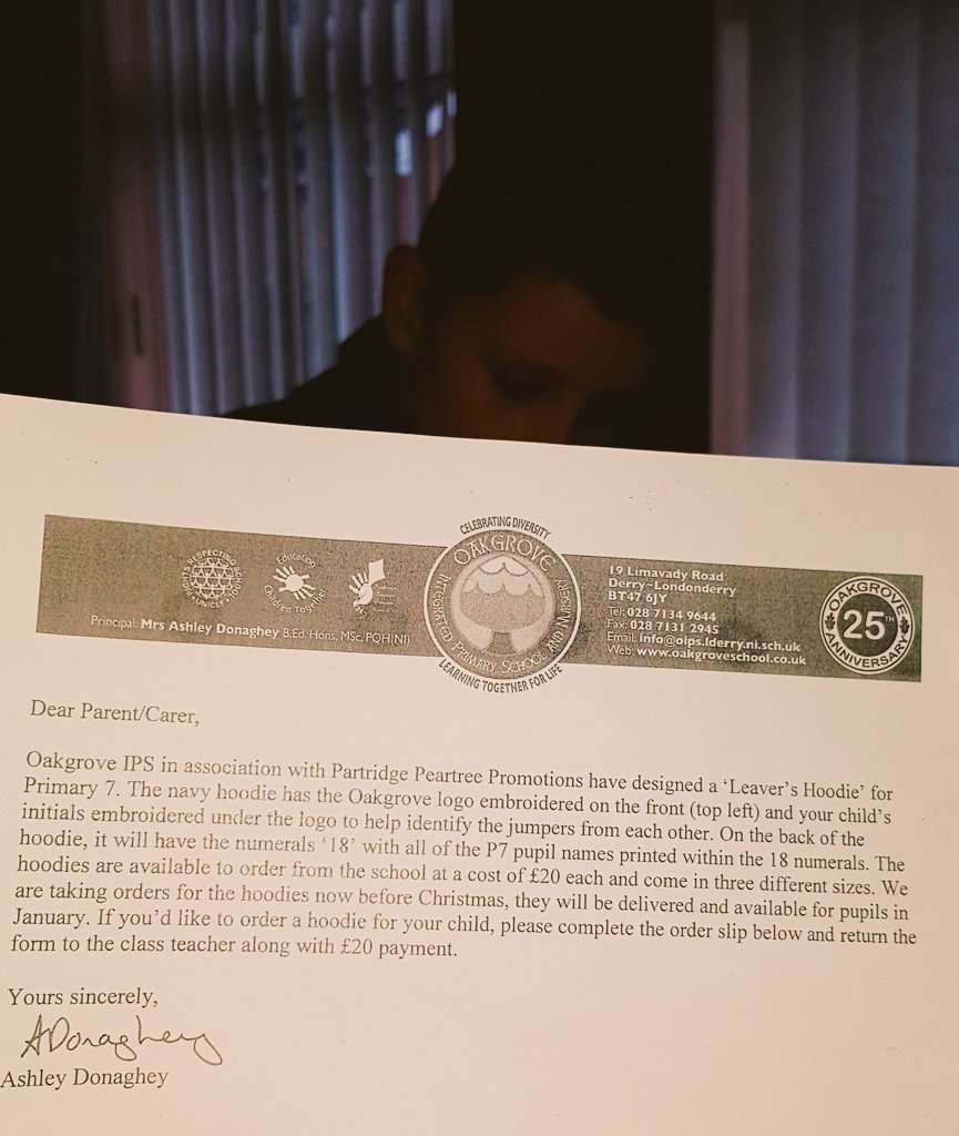 Cliona_Evans's tweet photo. Omg in love with this idea! ❤ Can't believe it's Bobby's last year @OakgroveIPSN What a wonderful idea to create a leavers hoodie as a memorable piece of memorabilia, of his special time at such a special school! #OIPSN #IntegratedNotSegregated 🇮🇪🇬🇧⚛🕉🇵🇰📿✡☯️🕎 & other https://t.co/2aLebmD8Pk