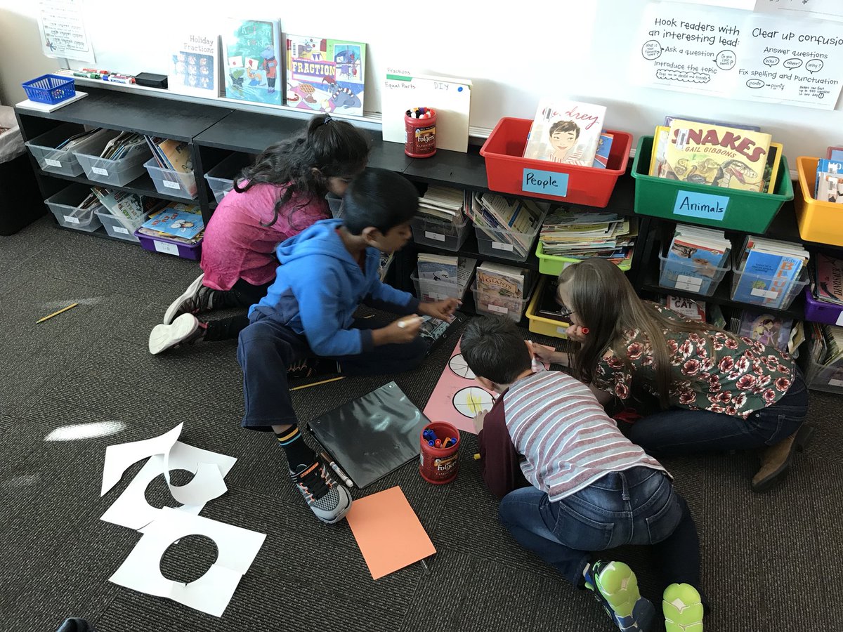 wrightinkeller's tweet photo. Collaborate and listen!!! Today students worked in their ELM groups to begin creating their fractions product. So many great conversations happening! Learning together is always better! #proudteacher @RidgeviewKISD https://t.co/5yJnmhn6eE