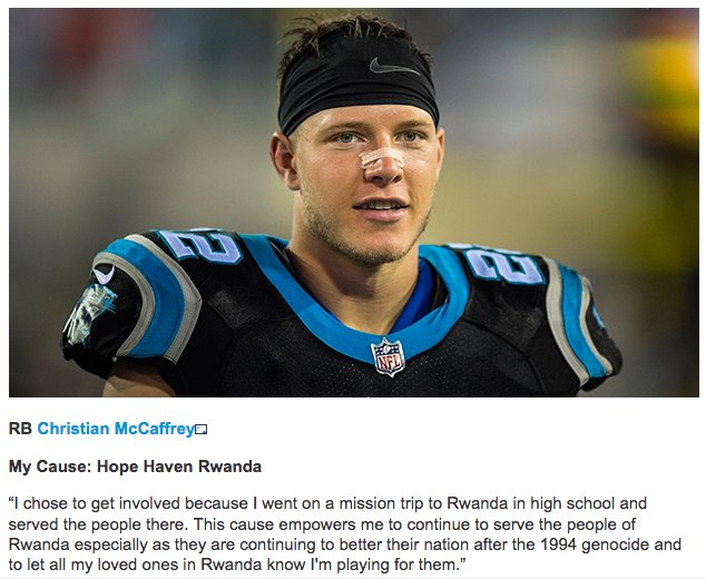 drjasonpeters's tweet photo. I can't wait to watch @run__cmc crush the Saints this weekend in New Orleans with his Hope Haven Rwanda cleats! #RUNCMC https://t.co/ezV5RsTUgW