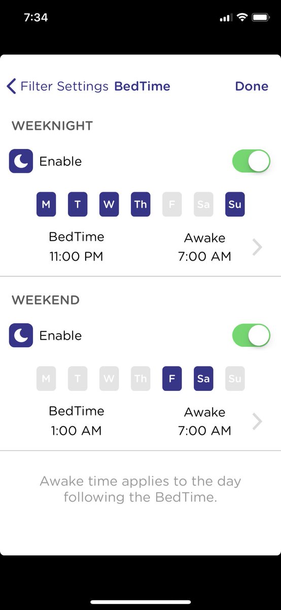 J_Mankin's tweet photo. @joelsteidl The UI is slick &amp; simple. Here’s a screen shot on how to disable devices assigned to users at certain times of the day! https://t.co/48YrS3SEPJ