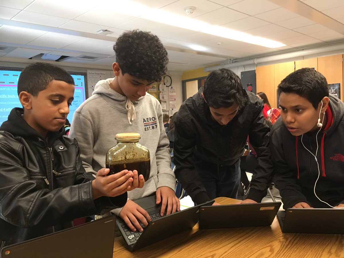 Health students learning about the effects of tobacco and tar on their body systems. #conradyjaguars