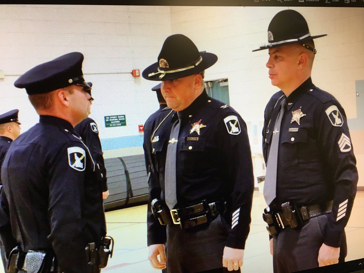 LeadWithKed's tweet photo. Inspecting our recruits prior to Friday graduation. Sharp looking class https://t.co/64zC4EMsTj