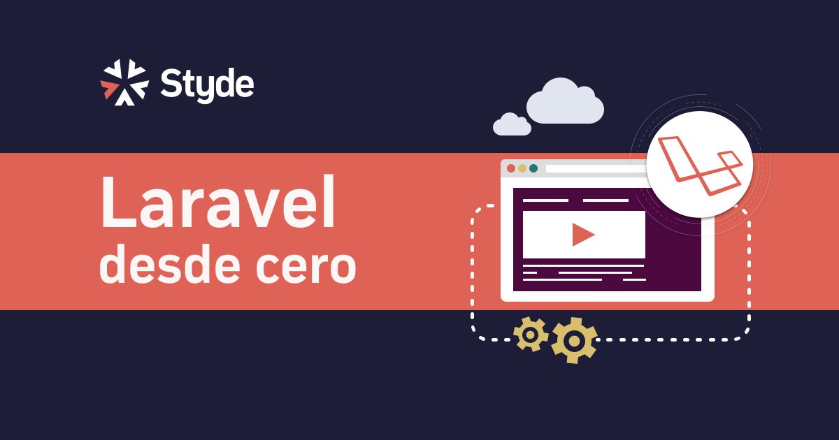 Stydenet's tweet image. Publicada la lección 18 de nuestro Curso GRATUITO de @laravelphp 5.5 en español: styde.net/laravel-5/ Por favor ayúdanos a compartirlo #RT