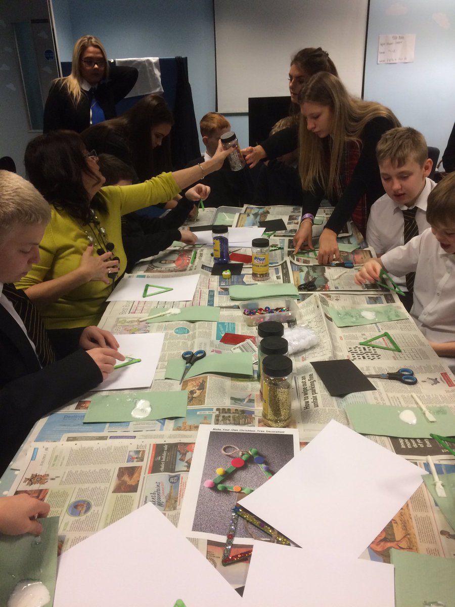 Our Early Ed class got the chance to work with our S1 boys in <a href="/GHS_TheCloud/">The Cloud</a> today implementing Kim's creative play activity, making Christmas tree decorations for their new tree. Thanks <a href="/GHS_TheCloud/">The Cloud</a>! It was a great experience.😃🌲⭐️