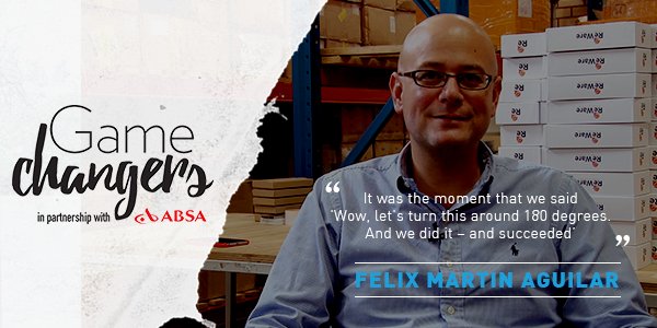 CapeTalk's tweet image. Find out how @Absa game changer Felix Martin-Aguilar found a way to give South Africans the quality of a brand new smartphone at a fraction of the price with his business @ReWareSA bit.ly/ReWareSA #GameChangers