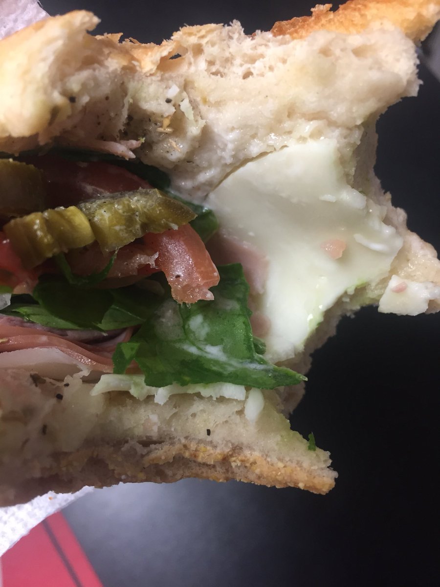 AmeLedu's tweet photo. @Wawa ummm it’s supposed to be an Italian hoagie?? Worst day ever and my lunch is spicy bread 😩😭 I wondered why it was so bad fml https://t.co/37HP2C8uwC