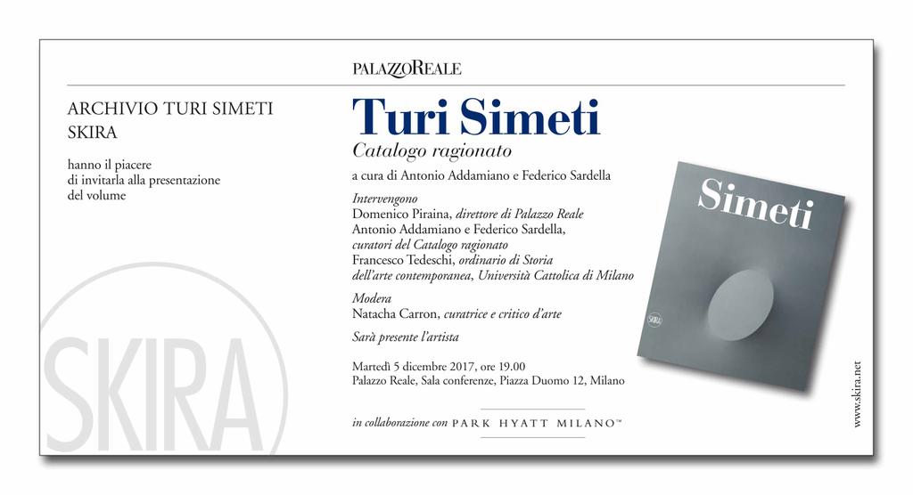 DepArtGallery's tweet photo. Turi SIMETI
5 dicembre 2017
Ore 19
Sala conferenze Palazzo Reale Milano

#turisimeti #simetituri #simeti #palazzoreale 
#sardella #addamiano https://t.co/j6V5DYgcC2