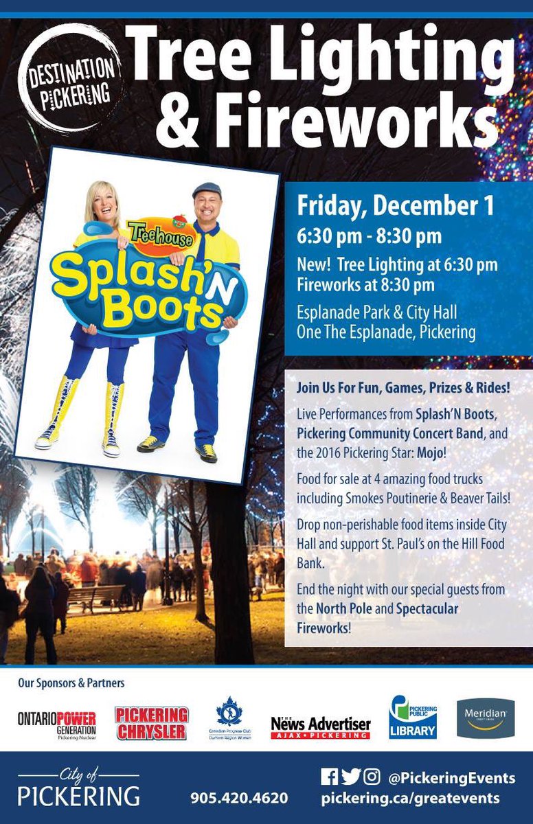 940FormulaFord's tweet photo. Don't forget to check December 1st from 6:30-8:30 off your list. Join Formula Ford at Tree Lighting &amp; Fireworks at Esplanade Park &amp; City Hall @pickeringevents #pickeringproud #proudsponsor https://t.co/3jUlnS9zff
