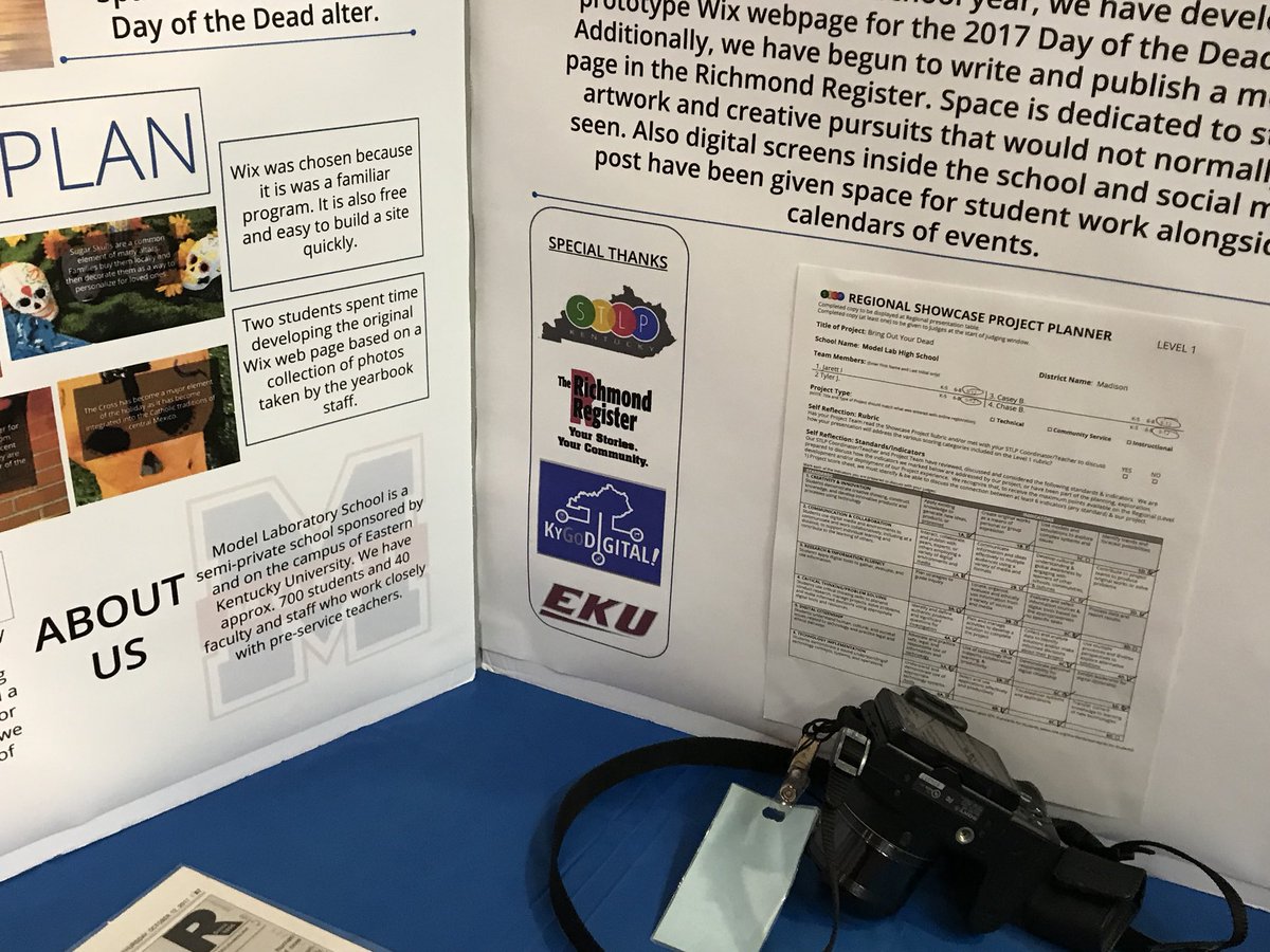 heatherwarrell's tweet photo. @EKUModel students were representing today @STLPKentucky Regional! Loved these projects and #KYGoDigital even got a little shoutout too! :) #STLPRoad2Rupp https://t.co/foBpTHAIB3