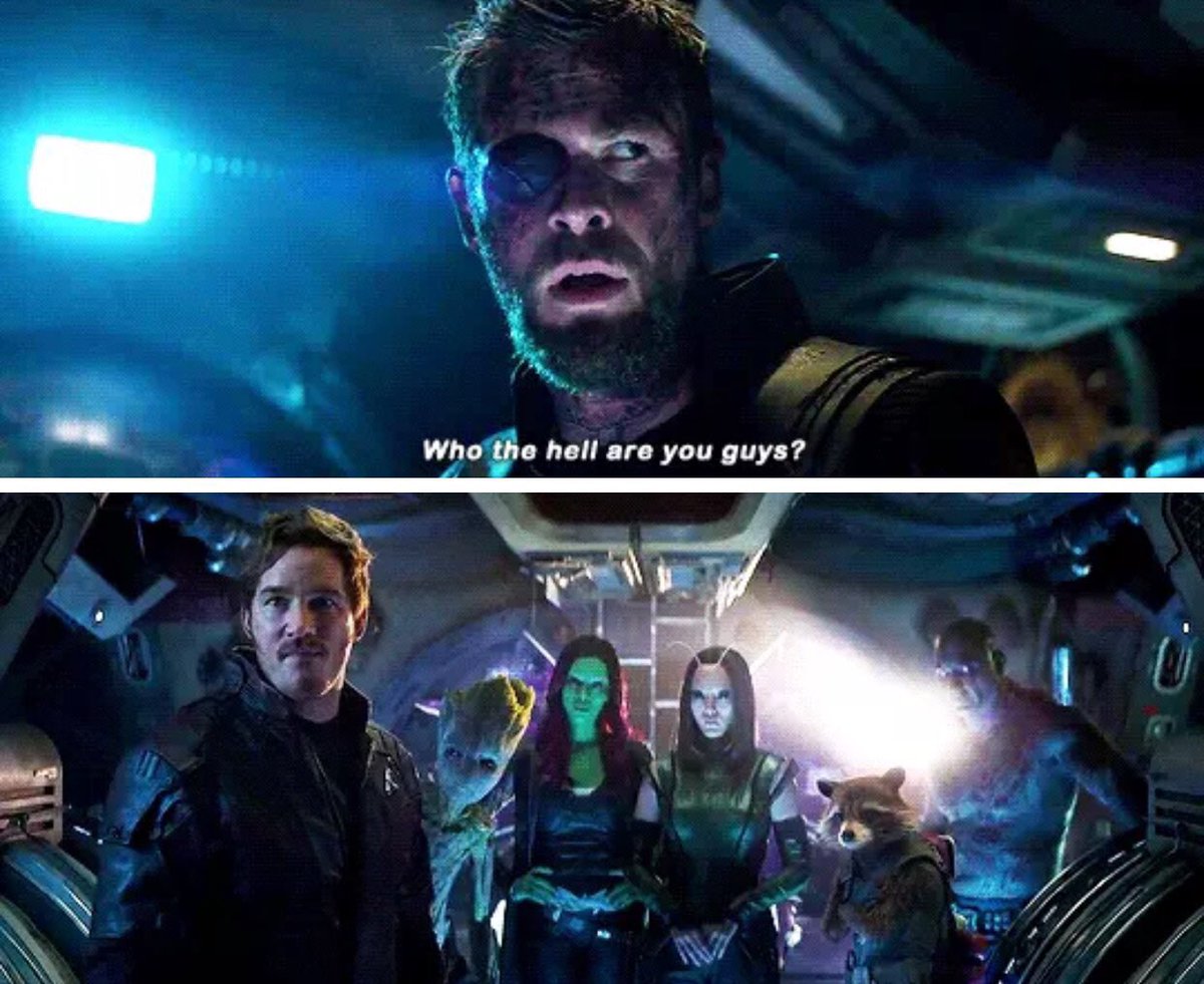 EdelmanSara's tweet photo. Iconic #AvengersInfinityWarTrailer https://t.co/w5HRciXBDE