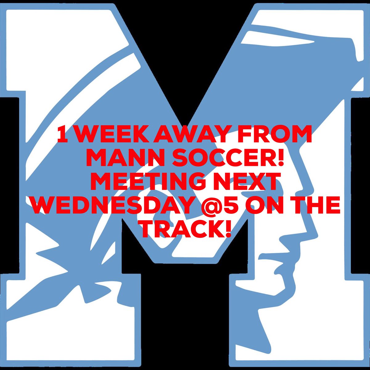 Best part of the year in 1 week! If you’re interested in playing soccer for Mann, be at the track next Wednesday at 5!!