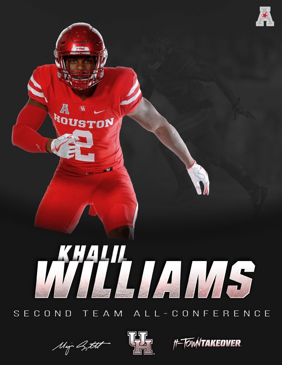 UHCougarFB's tweet photo. He led all defensive backs in The American with 8 tackles for loss. Congratulations @Primetime_Dos on earning @American_FB 2nd Team Honors! #HTownTakeover https://t.co/F3iCgD7kCV