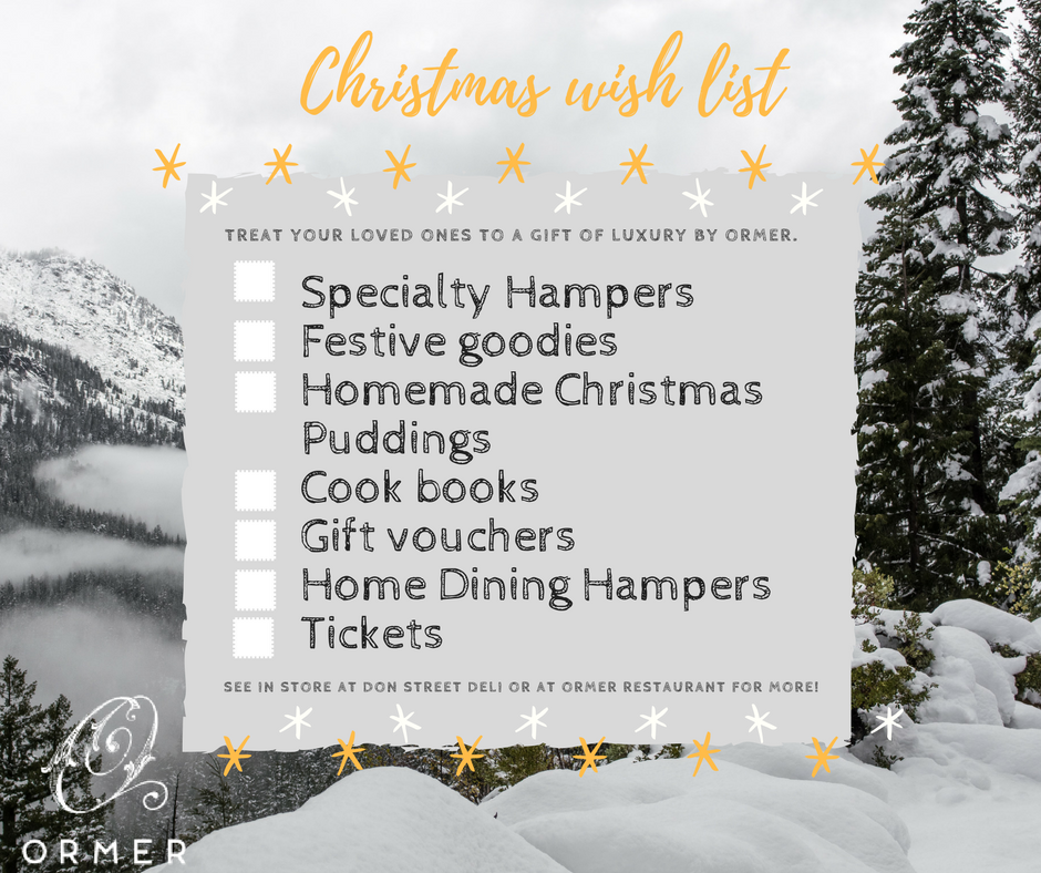 If you need a little inspiration for Christmas presents this year then look no further! At Ormer &amp; <a href="/DonStreetDeli/">SR Don Street Deli</a> you can select from Hampers, Experience Vouchers, Handmade Festive Condiments, Cookbooks &amp; more. Our friendly staff will assist you.#homemade #theperfectpresent