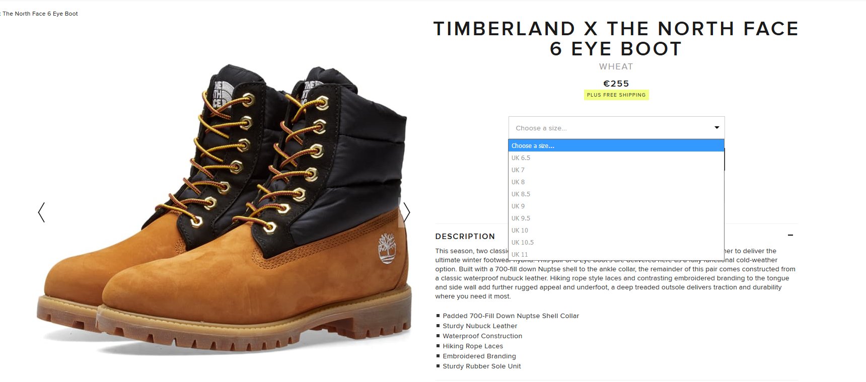 Timberland x north face best sale