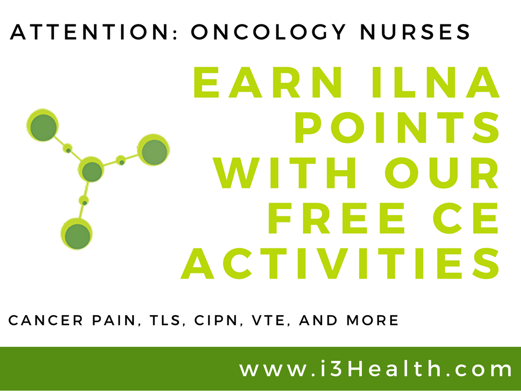i3health's tweet photo. ATTENTION ONCOLOGY NURSES:
Need #CE for your @ONCC certification renewal?
Earn #ILNA points with our complimentary #CE activities: https://t.co/gD2vTAOXrB
#FreeCE #OncologyNurse #OCN #AOCNP #AOCNS #CBCN #CPHON #BMTCN https://t.co/SgkWeG553g