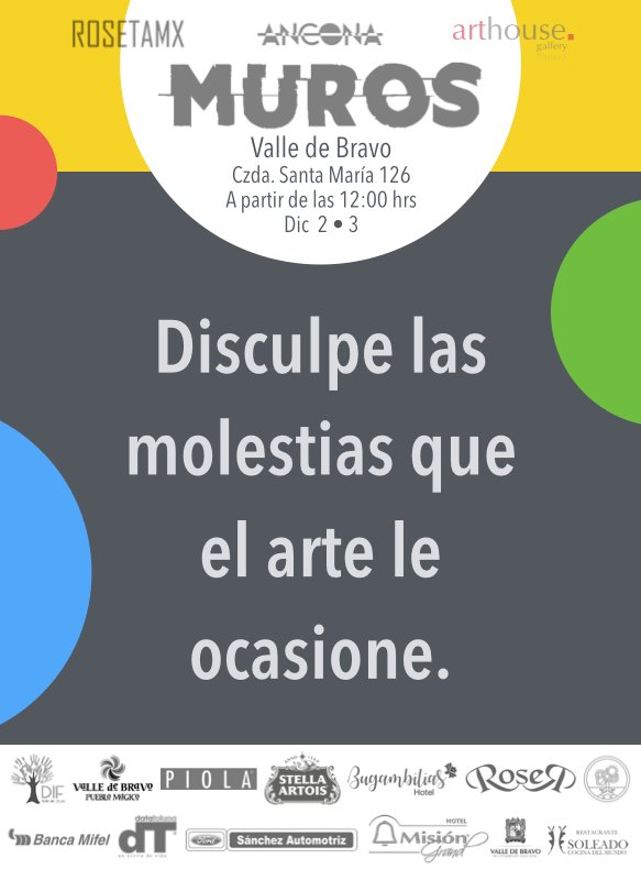 Combinamos lo mejor de la pintura, escultura, fotografía, muralismo, música, comida, bebida y arte en vivo en un mismo espacio.
Este 2 y 3 de diciembre los esperamos a partir de las 12:00 para arrancar con una edición más de MUROS
bit.ly/2ju9vHs
#ExplotaLaRoseta