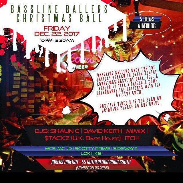 shauncadj's tweet photo. Dec 22 Bassline Ballers Xmas jam! #dnb #jungle https://t.co/uy5Zc0O9Xk