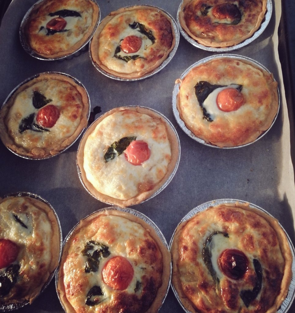 tbakerybox's tweet photo. These beauties and many more, will be on sale tomorrow. #foodiethursday  #quiches #homemade  #stockupyourfreezeer https://t.co/yOMtyFyUgQ
