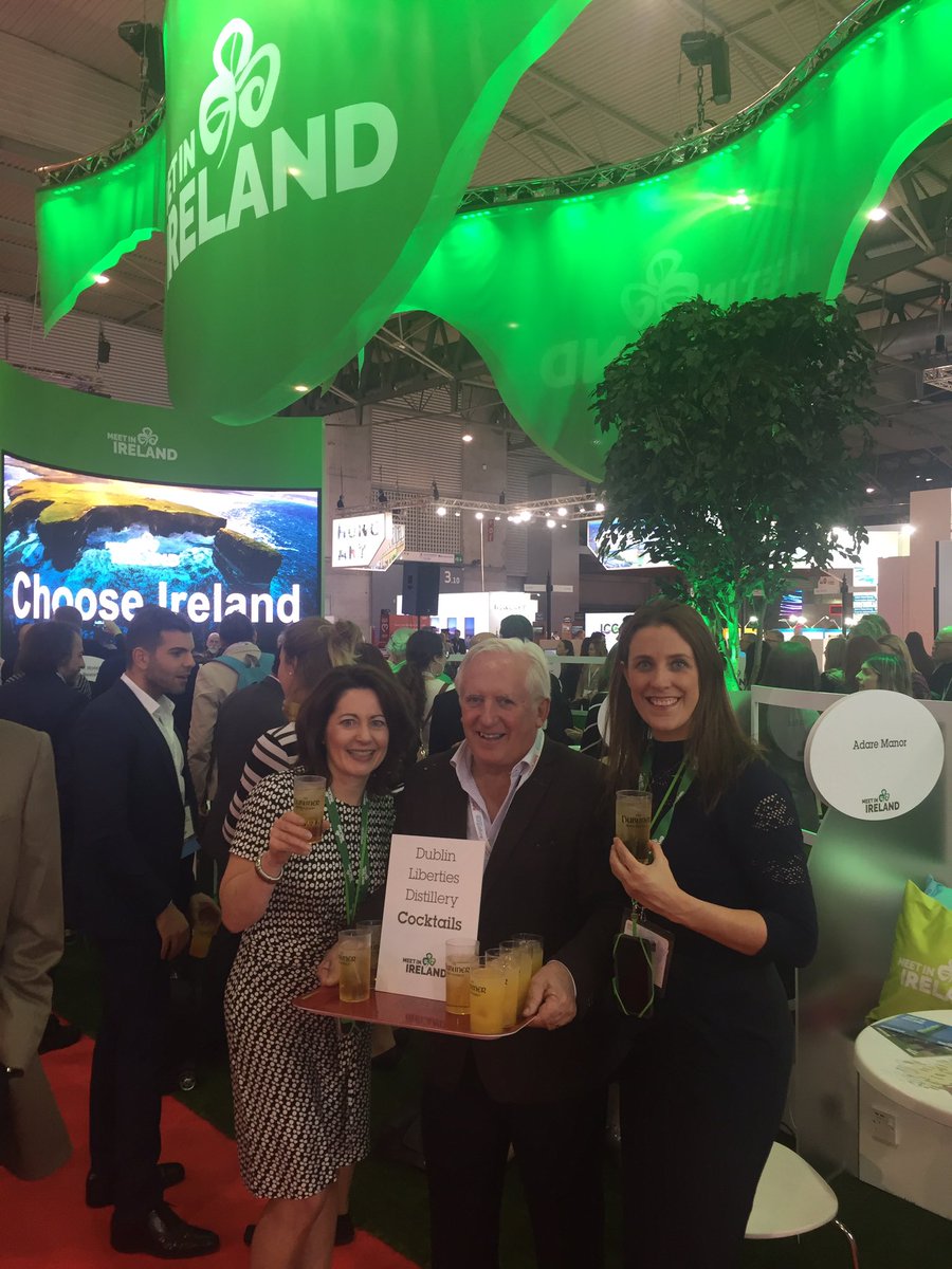 <a href="/CiaraGallagher1/">Ciara Gallagher</a> <a href="/JohnCallelyIntl/">John Callely</a> <a href="/marycollins1980/">marycollins</a> serving up some <a href="/DublinerWhiskey/">Dubliner Irish Whiskey</a> on the <a href="/MeetInIreland/">Meet in Ireland</a> stand @ibtmworld #MakeitIreland