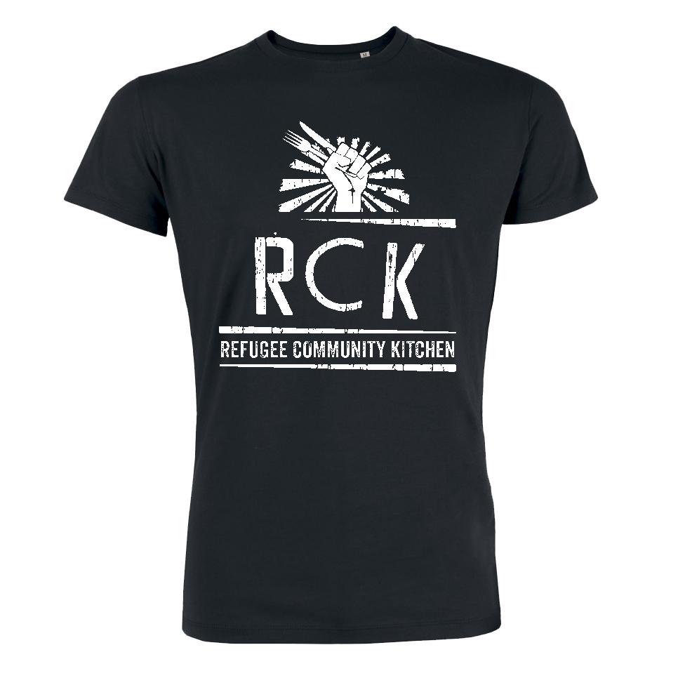 RefugeeCKitchen's tweet photo. Gorgeous, organic, ethically produced RCK T-SHIRTS &amp; HOODIES! Every purchase goes towards meals for people living rough this winter 👕✊🍽️❤️ https://t.co/GkLkX4pqki #WednesdayWant https://t.co/RJyyHNAcB1