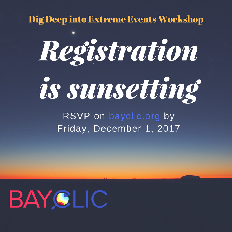 InstituteatGG's tweet photo. #WednesdayWisdom- Register for free today for the #BayCLIC climate education and science workshop before registration closes on Friday, 12/1 https://t.co/YMA3HsVa4B @ebrpd @SFBaySierraClub https://t.co/rWFJ3X9H8r