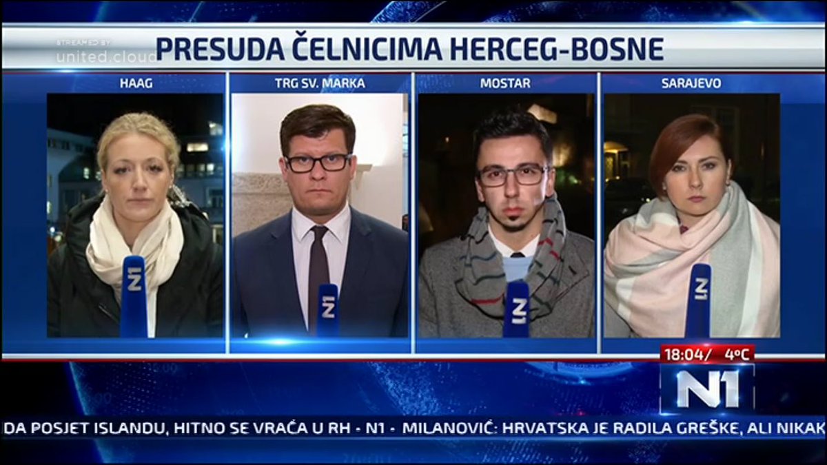 ZagarTina's tweet photo. Analiza Presude Prliću i ostalima. Dnevnik N1 televizije. #haag #prlic #n1info @VKranic  @hkresic  @zvonko_komsic @adisa_imamovic https://t.co/24uu8ANFQe