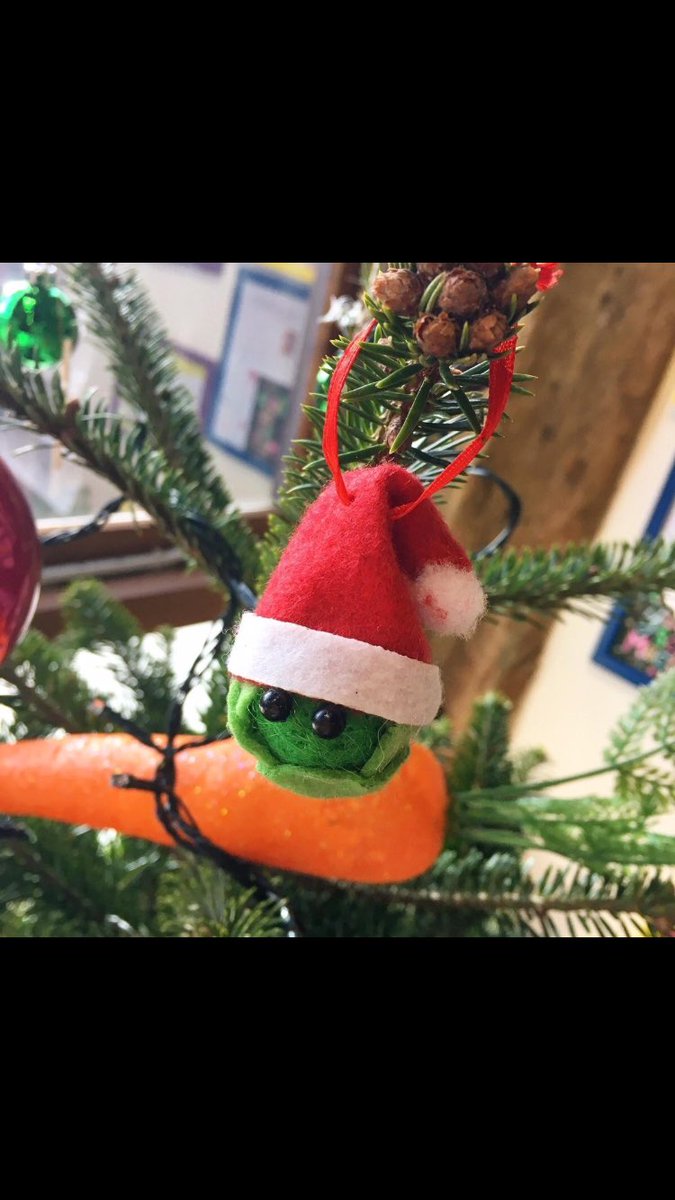 AllieGalardoEK's tweet photo. It's beginning to look a lot like Christmas in the Barns, the Christmas trees are up, the Christmas songs are playing and our sprout baubles are hanging proudly on the tree! #vegfirst #vegforvictory #ellaskitchen #christmas https://t.co/0a1CjouKM8