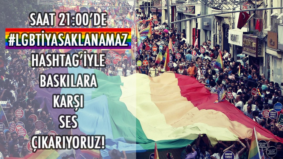 Ankara'dan başlayan LGBTİ+ yasağı tüm şehirlere yayılıyor! Film gösterimi, sergi, forum, toplantı gibi etkinliklerimiz "süresiz" yasaklanıyor! İnsan olarak varoluşumuzu hedef alan bu akıl almaz gidişata hep birlikte ses çıkaralım!