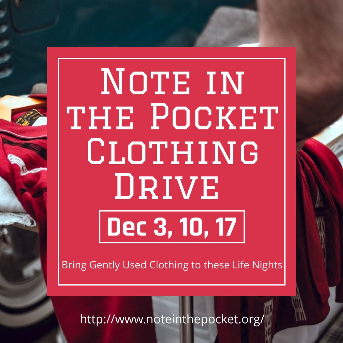 CathedralYm's tweet photo. As the temperature outside changes, it’s that time of year we all clean out our closets. @HolyNameNC partnership with @NoteinthePocket allows those outgrown but not out-used clothes to go to people in our own community.  We are collecting donations at our #LifeNights in Dec. https://t.co/i5Dox6PHSJ