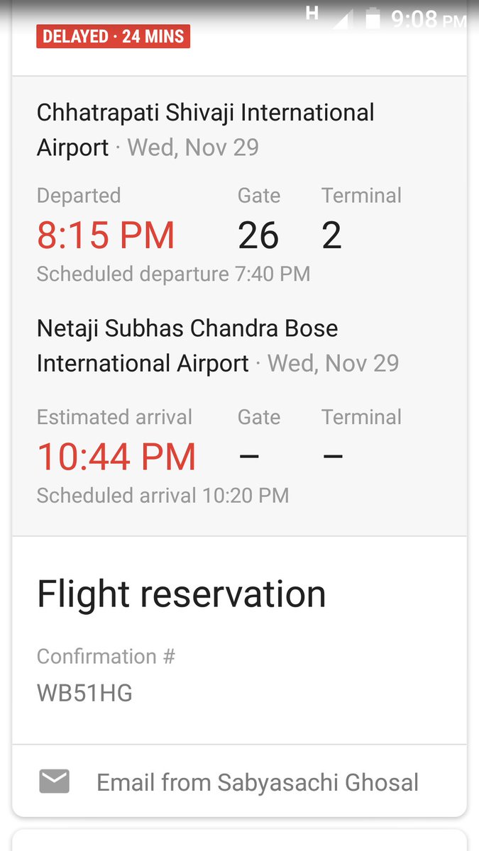 reneemitra's tweet photo. @Spicejet your airport staff denied that SG 487 MUM- CCU today was delayed from 7.40 to 8.15 pm and denied me and 7 passengers boarding at 7.15pm. Disgusted with their dishonesty!! https://t.co/gK3peLsMqz