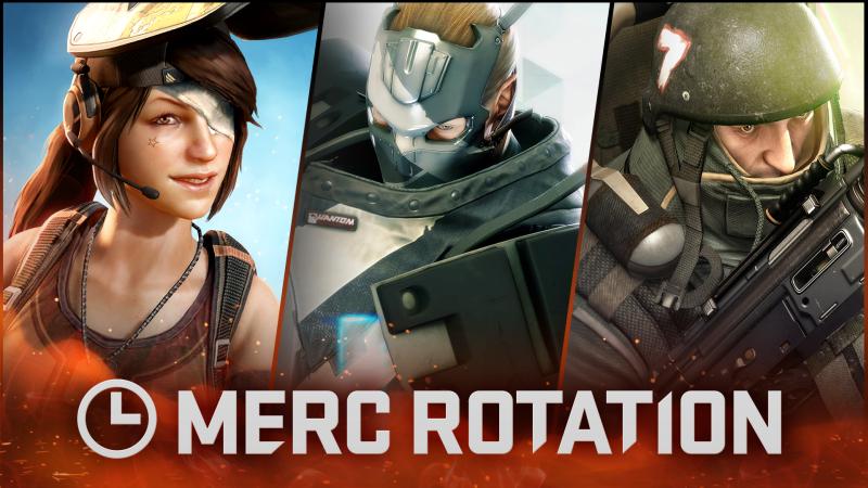 DirtyBomb's tweet photo. This week's Free Merc Rotation is live! https://t.co/Iq5Qa02TGR