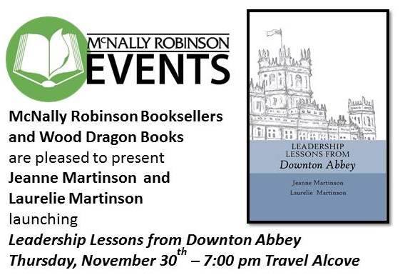 The first book signing with the new book - Leadership Lessons From  Downton Abbey! Tomorrow night in Saskatoon @mcnallyrobinson. A brief talk and  then Q&amp;A. Come on down. Hear us on the @JohnGormleyShow  at 12 noon tomorrow.