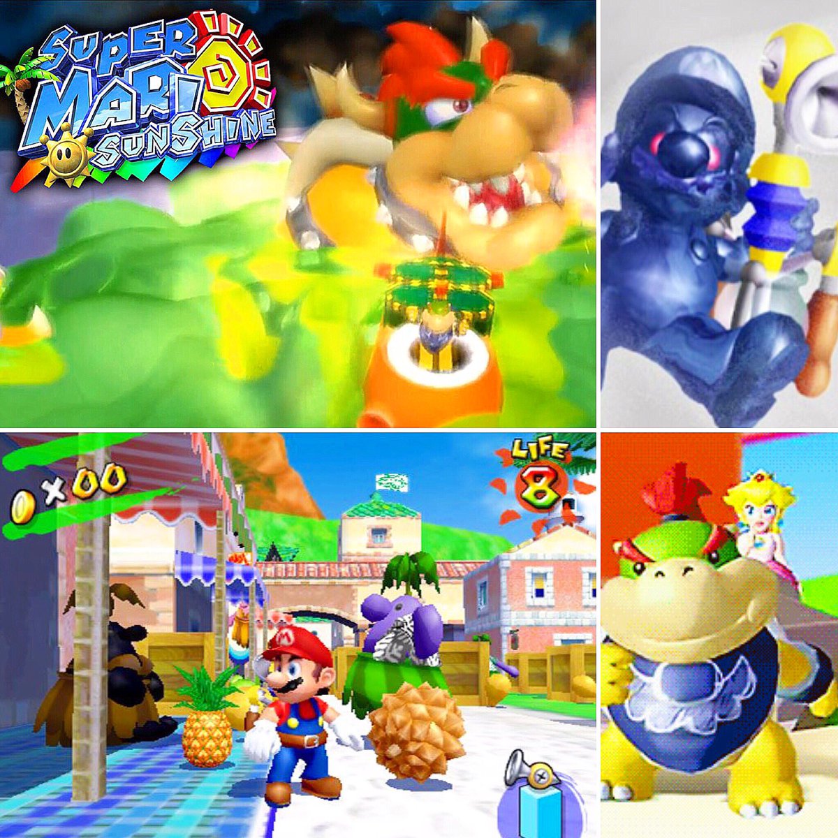 lastbossmonster's tweet photo. "Come on in, Mama Peach!" -#BowserJr (#SuperMarioSunshine, 2002)
#GameCube #Nintendo #YoshiakiKoizumi #KentaUsui #Mario #FLUDD #PrincessPeach #Toadsworth #IsleDelfino #ShineSprites #Piantas #Nokis #DelfinoPlaza #Graffiti #Pollution #ShadowMario #LastBossMonster #Bowser https://t.co/JYM8P93Hlb
