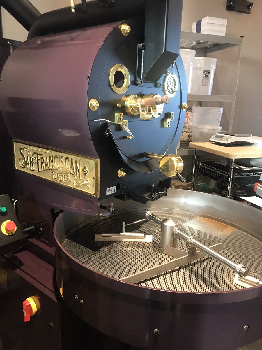 JitterBoxCoffee's tweet photo. Roasting up tasty beans in Fort Collins @harbingercoffee with this @SanFranRoaster! Stop by and watch it in action https://t.co/0VOkVhvxSG