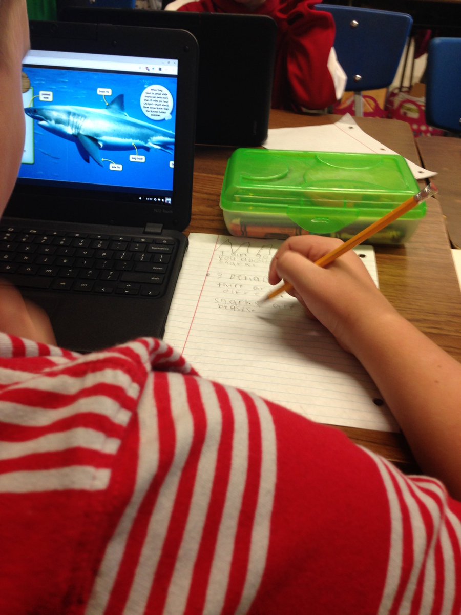 Agee3rdgrade's tweet photo. Working on the writing process.  Gathering details and taking notes for our nonfiction paragraphs. #MCEloves #ourwriting https://t.co/uij513PAvL