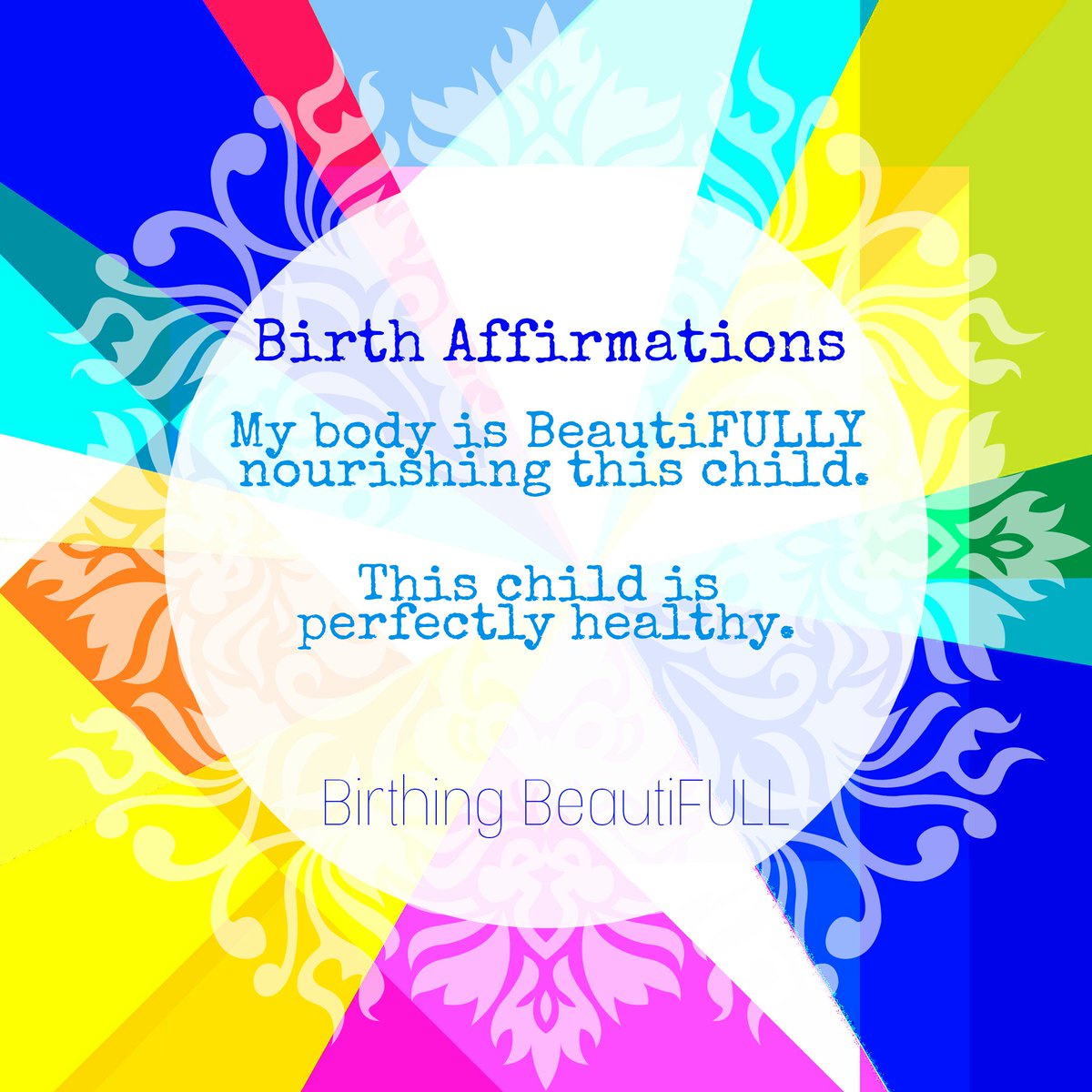 BirthFull's tweet photo. Affirm: "My body is BeautiFULLY nourishing this body. 

This child is perfectly healthy"

#birthaffirmations #birthingbeautifull #wellness #emotionalwellness #birthisbeautifull https://t.co/V4eye657tC