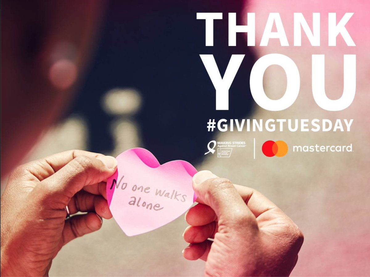 MakingStridesSF's tweet photo. Thank you, STRIDERS, for all of your generous donations yesterday for #GivingTuesday #MakingStridesSF https://t.co/AI8YLEqirE