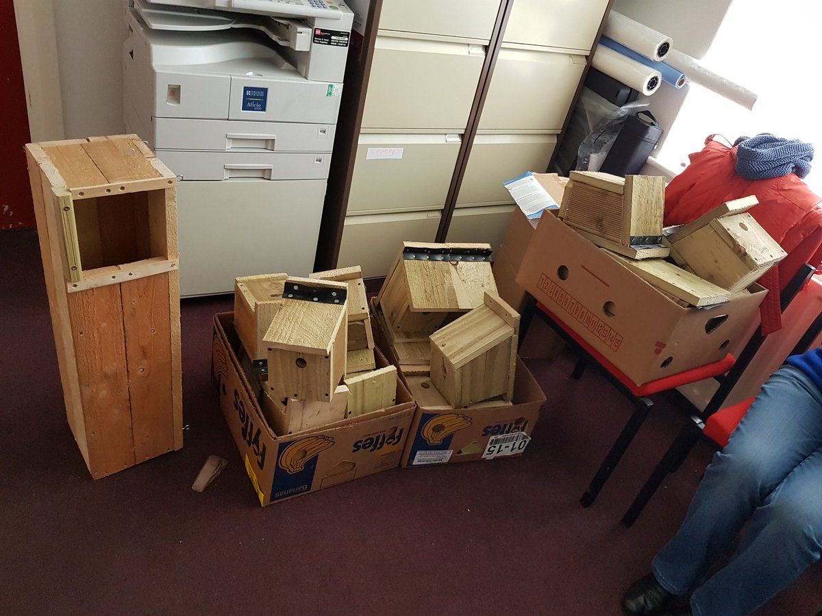 pbcommzone's tweet photo. Our Bird Boxes  and Owl Box made by @wiganshed for Boroughwide Community Network, that will then be taken to groups across Wigan Borough @WiganCouncil @InBloomTracey https://t.co/0OYeEvT3yq