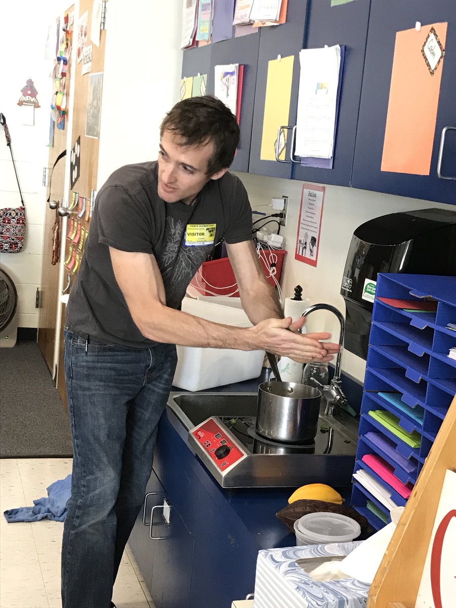 TeachMrsNewell's tweet photo. @Vance_ES Ss kicked off our economy #projectbasedlearning unit with @FEASTasheville @frenchbroadchoc and @TheRootsFound with a delicious and informative mint chocolate demo https://t.co/ctD82qsHZ4