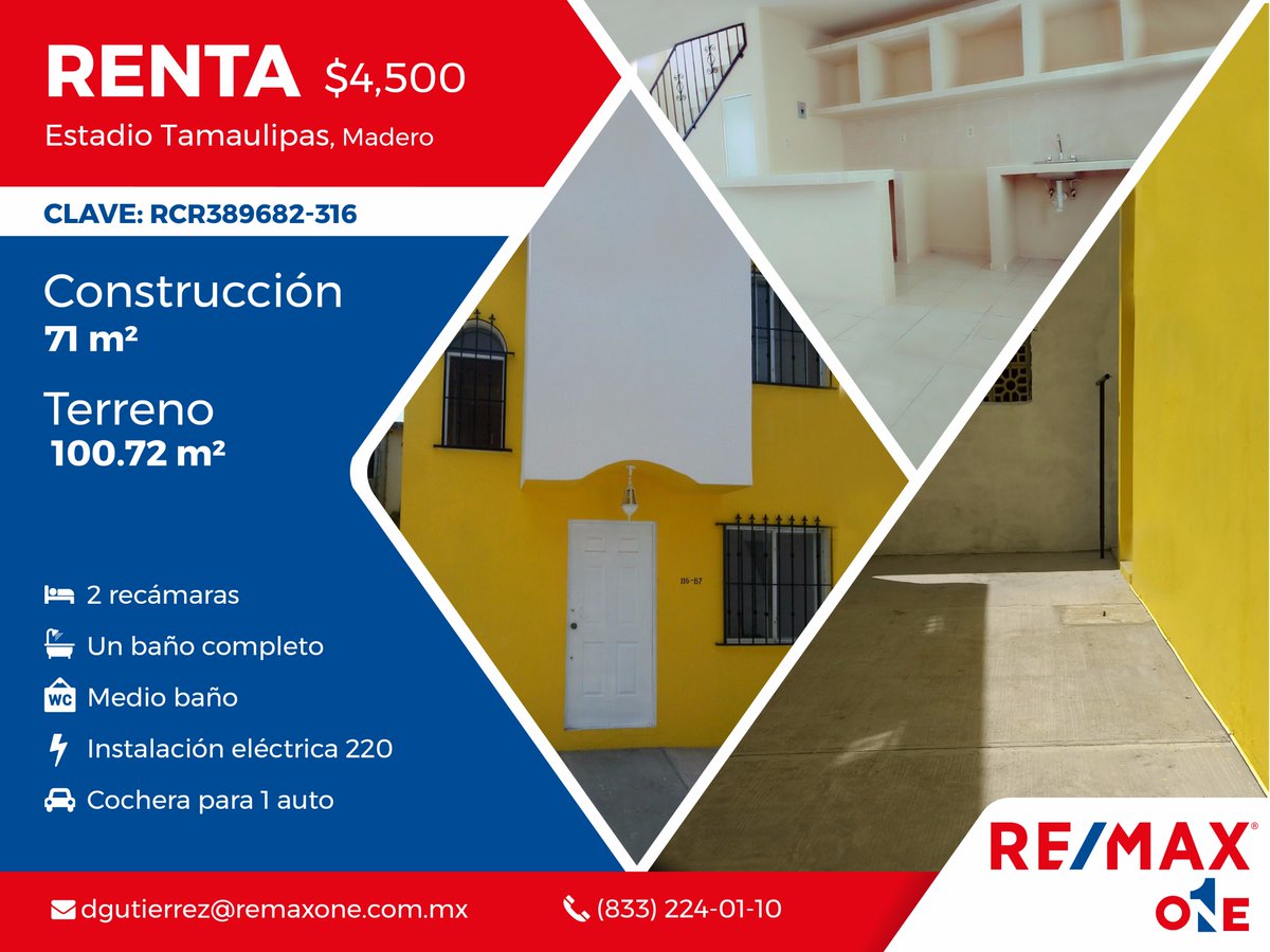En calle privada justo a un costado del estadio Tamaulipas, a escasos metros de la av. Jalisco, recién remodelada, cuenta con 2 recámaras, baño y cochera de 30m2 con portón.
¡Ven a conocerla!
Proporciona la siguiente clave para más información. RCR389682-316
#RemaxOne