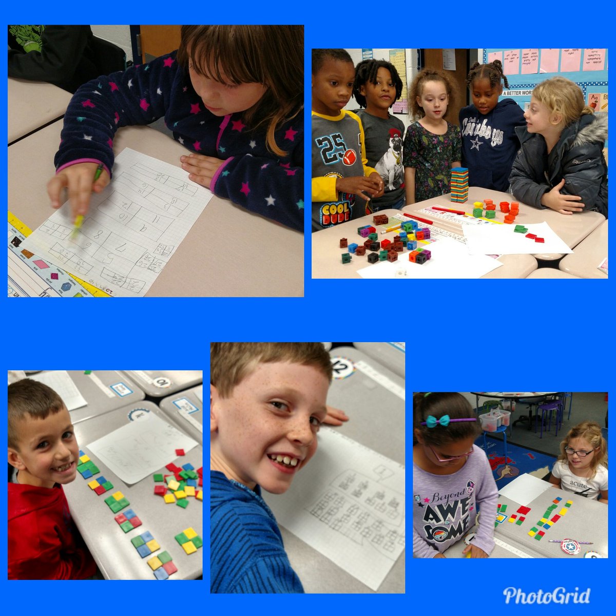 AmoresMathLabs's tweet photo. 2nd Gr Ss @MtHopeNanjemoy using perseverance & collaboration to figure out how many graham crackers are in a box. TY, @gfletchy! #3ActLessons #SchoolwideBuyIn https://t.co/DSAcoYixpX