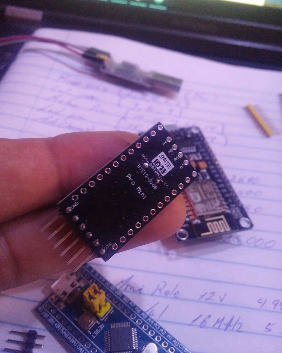 E_SmartLabs's tweet photo. Arduino Pro mini in my fingers. Tiny & powerfull
#Arduino #IDE #ATMEL #AtmelStudio #AVR
#embedded
#Robotics #MicroController
#AvrProjects #Projects #DigitalLogic #Programing
https://t.co/GQThX23emm https://t.co/30txIEjUQ4
