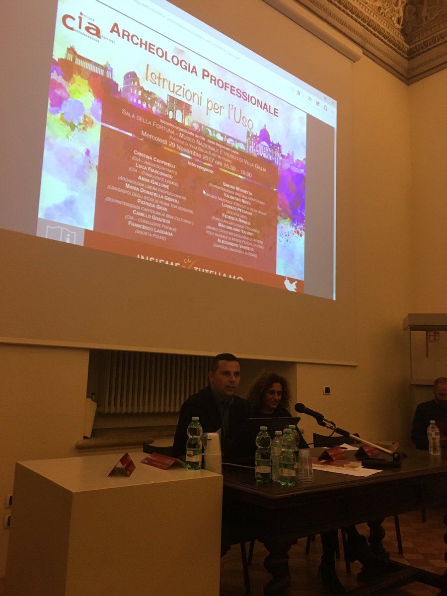 ConfItArch's tweet photo. Ad #ArcheologiaProfessionale Lazio la parola passa alle società archeologiche e ai liberi professionisti: intervengono Francesco Laddaga (Poleis) e Anna Gallone. https://t.co/KIlLNLRsJV