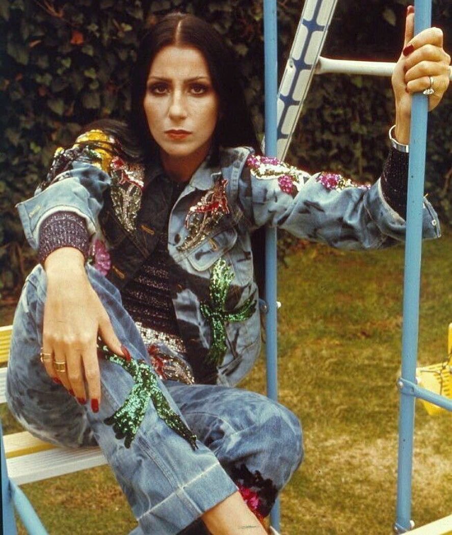 realmonaghan's tweet photo. We are not worthy 🙌🏼 #cher #wcw #70squeen https://t.co/LG1qiR1ftY
