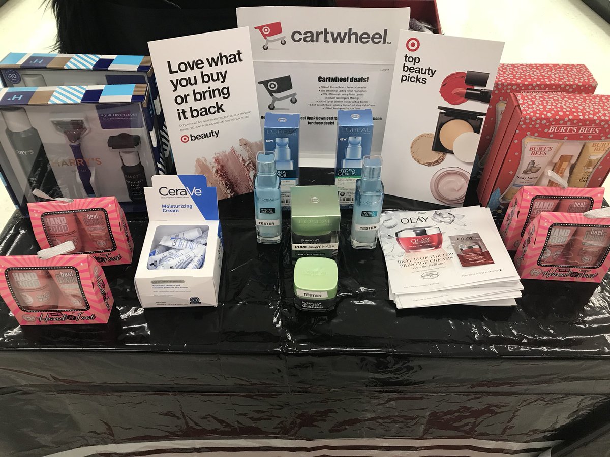 Am_Harden's tweet photo. Sample event Wednesday! Spend 30, save 10! #winningwednesday #targetbeauty. @JessMoliterno @Leonora_Is @monico_g https://t.co/l0nSbrI6LX