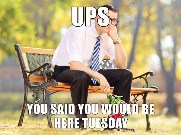 capecowlcomics's tweet photo. Attention early birds! We’re still waiting for UPS to deliver about 80% of this week’s shipment. We’ve got some stuff though so maybe come in twice today? #NCBD #stoodupagain https://t.co/Li23zEF7aF