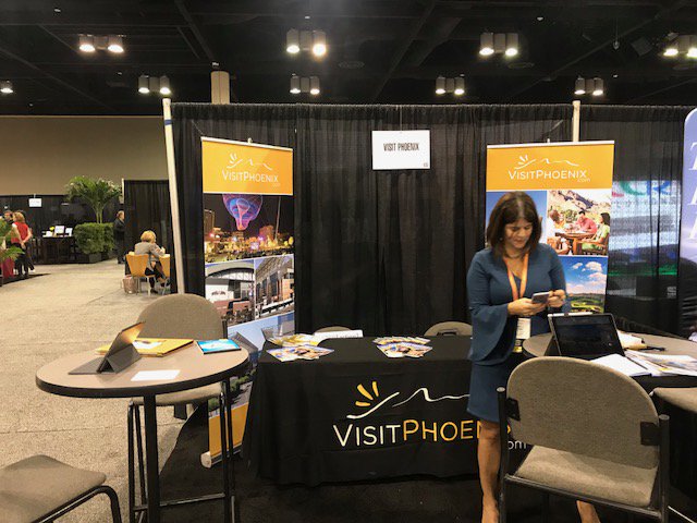 MeetPHX's tweet photo. Day 1 of AMEX Inter[Action]! Stop by Booth #435 and say hello to the destination experts from Phoenix #eventprofs #interaction2017 https://t.co/hCLJCmEfui
